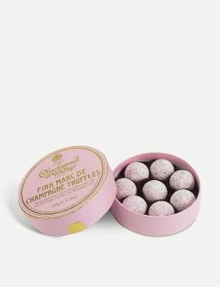 Pink Marc De Champagne Milk Chocolate Truffles 135g