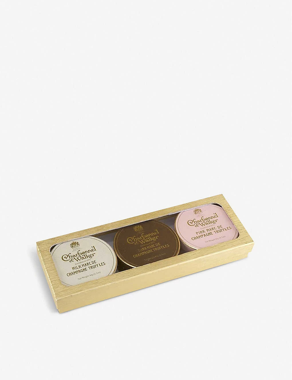 Marc De Champagne Milk, Dark And Pink Chocolate Truffles Gift Set 132g 3 Marc De Champagne Milk, Dark And Pink Chocolate Truffles Gift Set 132g