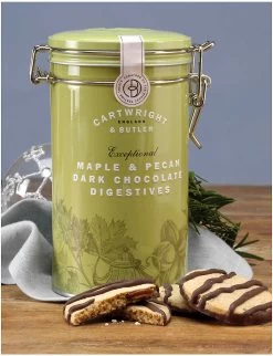 Dark Chocolate, Maple And Pecan Digestive Biscuits 200g -Boutique Gourmet Store 554 3002394 4571 ALT02