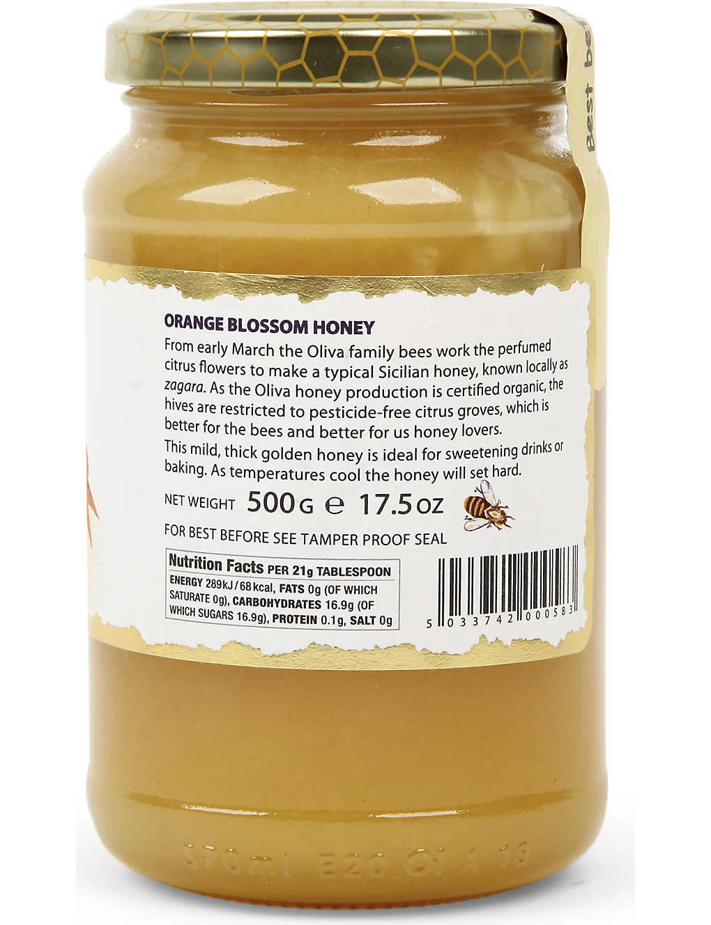 Sicilian Orange Blossom Honey 500g 4 Sicilian Orange Blossom Honey 500g - Image 2