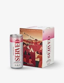 Served Raspberry-infused Hard Seltzer Pack Of Four X 250ml