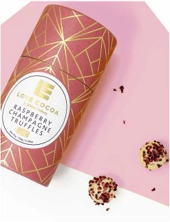 Raspberry Champagne Chocolate Truffles 150g 5 Raspberry Champagne Chocolate Truffles 150g -Boutique Gourmet Store R03765485 ALT01