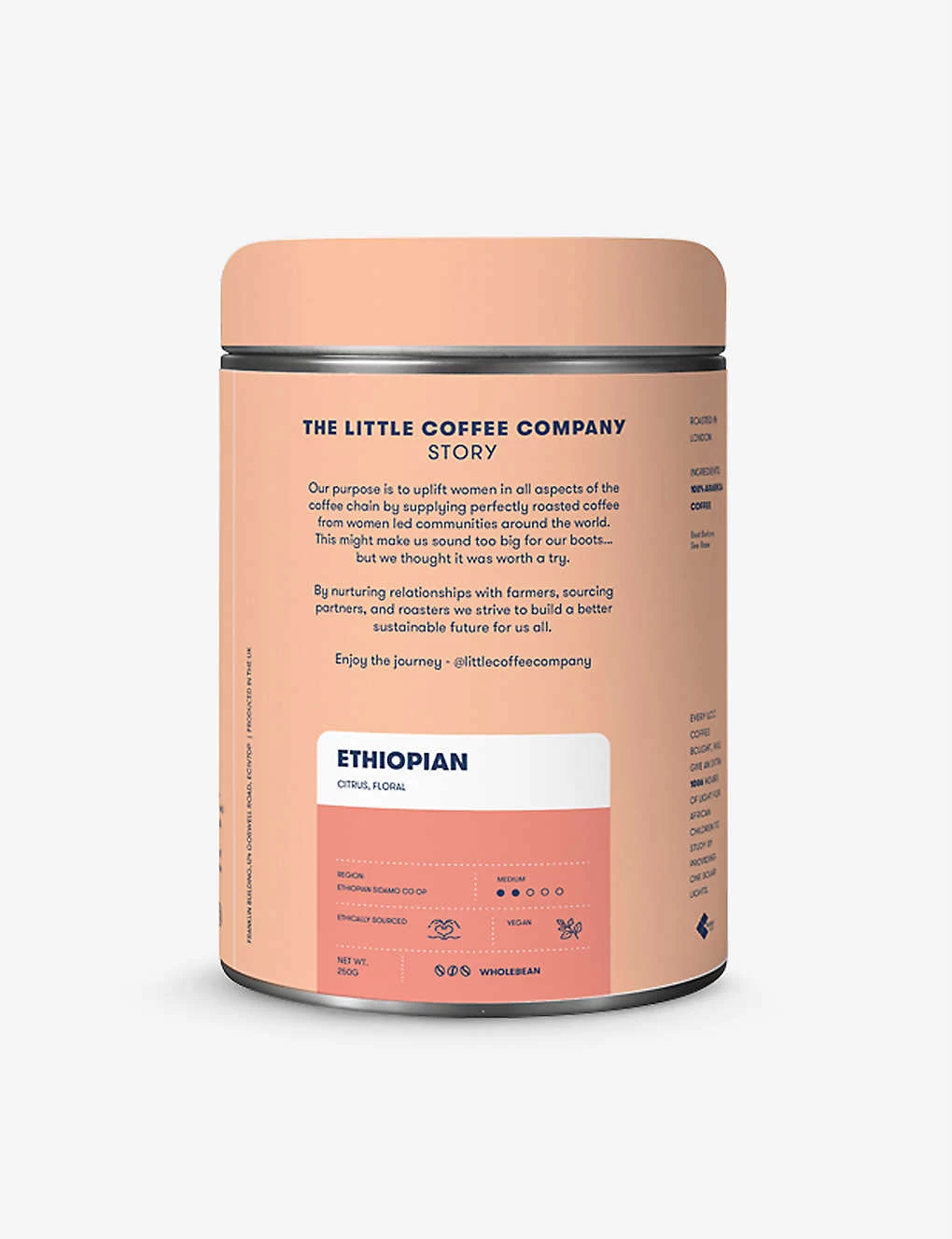 Ethiopian Roasted Whole Bean Coffee 250g 4 Ethiopian Roasted Whole Bean Coffee 250g - Image 2