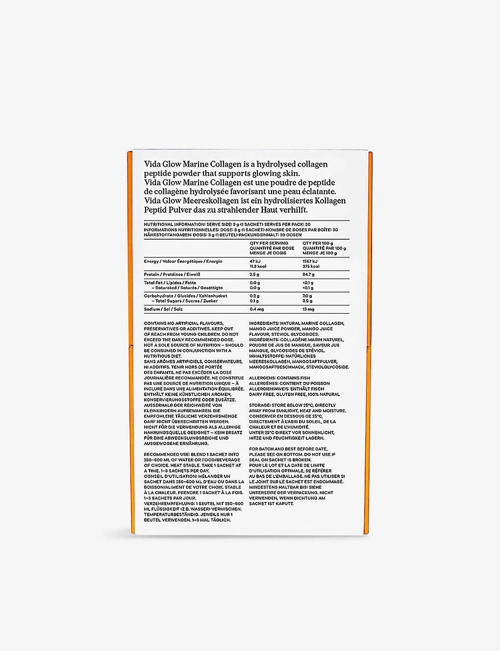 Mango Natural Marine Collagen Supplement 3g Pack Of 30 4 Mango Natural Marine Collagen Supplement 3g Pack Of 30 - Image 2