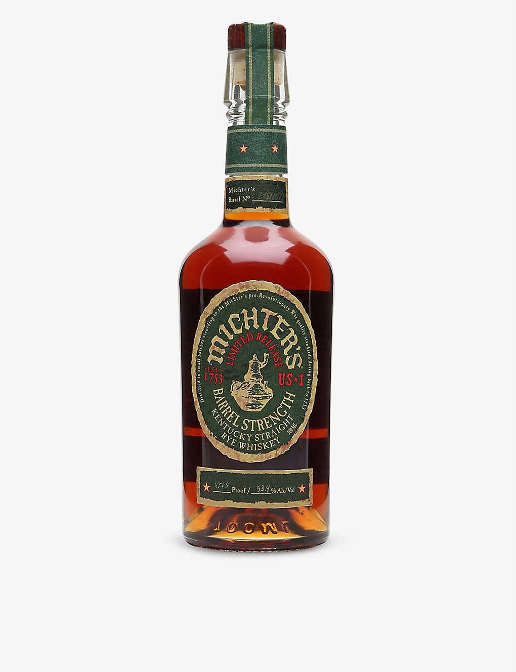 Michter's US1 Barrel Strength Kentucky Straight Rye Whisky 700ml 3 Michter's US1 Barrel Strength Kentucky Straight Rye Whisky 700ml