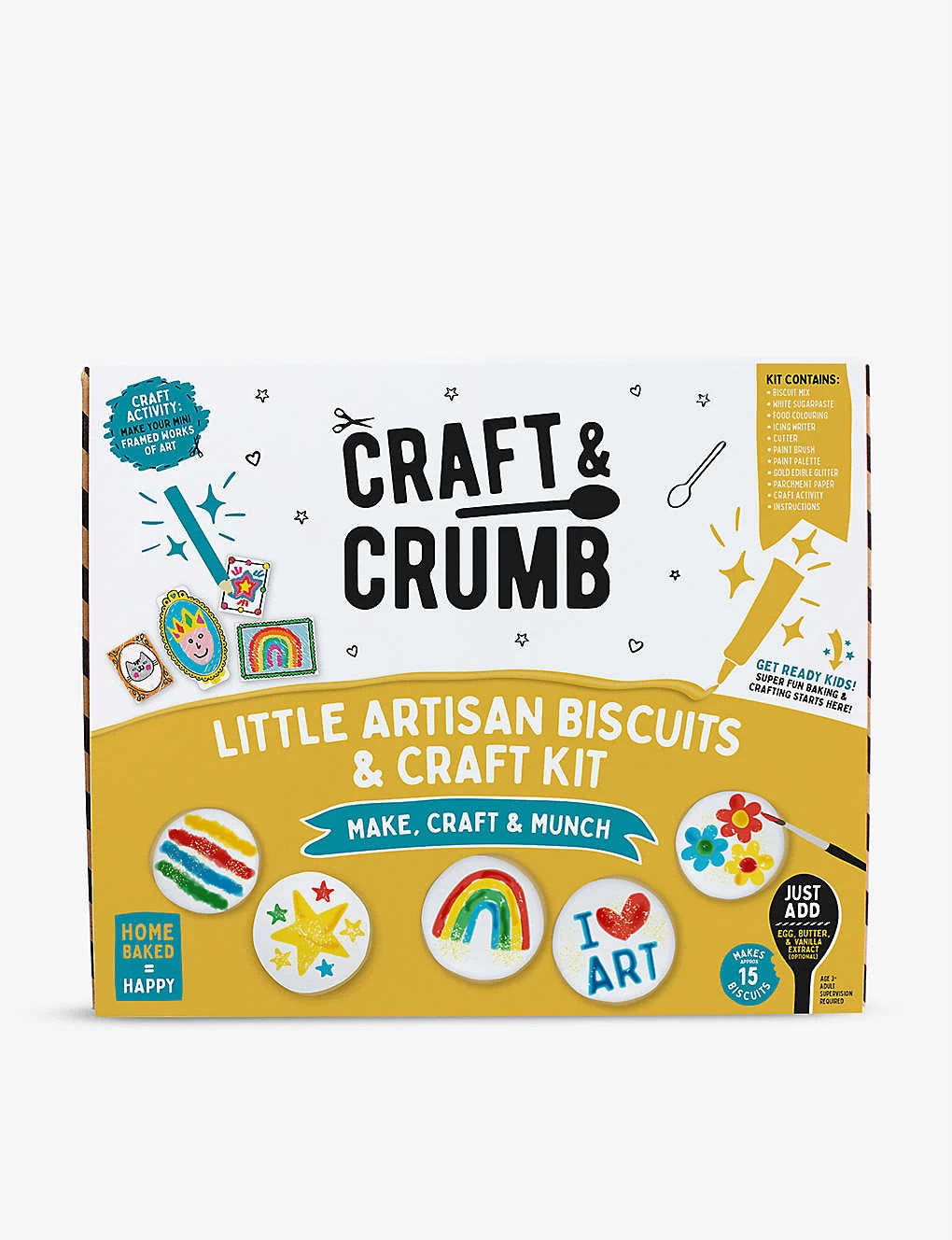 Craft & Crumb Little Artisan Biscuit And Craft Kit 900g 3 Craft & Crumb Little Artisan Biscuit And Craft Kit 900g