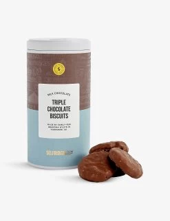 Triple Chocolate Chip Biscuit Tin 200g 7 Triple Chocolate Chip Biscuit Tin 200g -Boutique Gourmet Store R03966417 ALT02