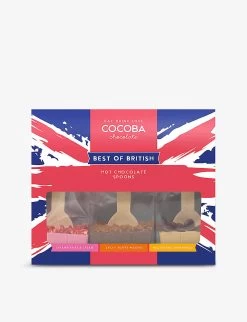 Best Of British Hot Chocolate Spoons Trio 150g