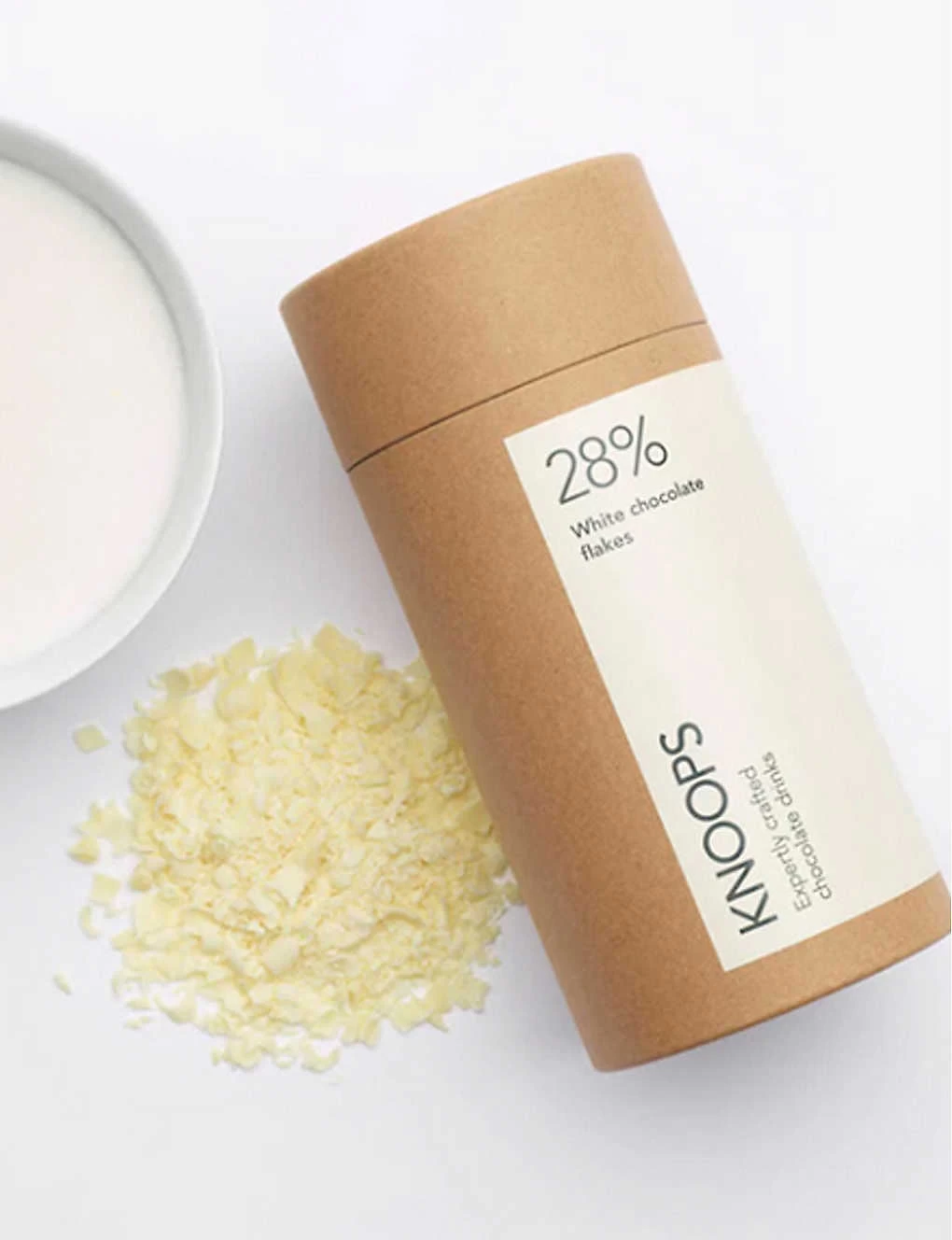 Knoops 28% White Hot Chocolate Flakes 250g 4 Knoops 28% White Hot Chocolate Flakes 250g - Image 2