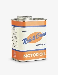 Ride & Grind Motor Oil Ground Coffee Tin 250g 7 Ride & Grind Motor Oil Ground Coffee Tin 250g -Boutique Gourmet Store R04068821 ALT02