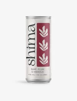 Shima Saké Plum And Hibiscus Cocktail Pack Of Four Cans