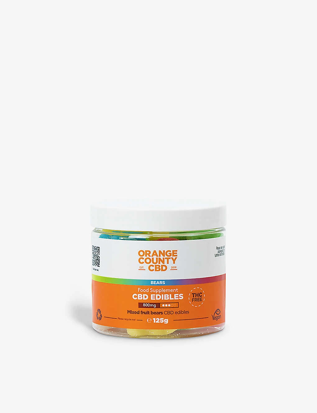 Fruit Bears 800mg CBD Gummies 125g 3 Fruit Bears 800mg CBD Gummies 125g