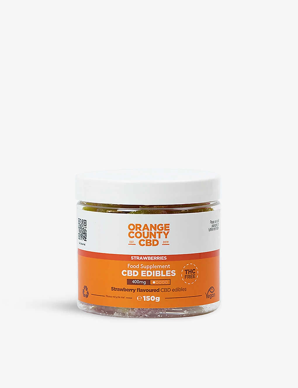 Strawberries 400mg CBD Gummies 150g 3 Strawberries 400mg CBD Gummies 150g