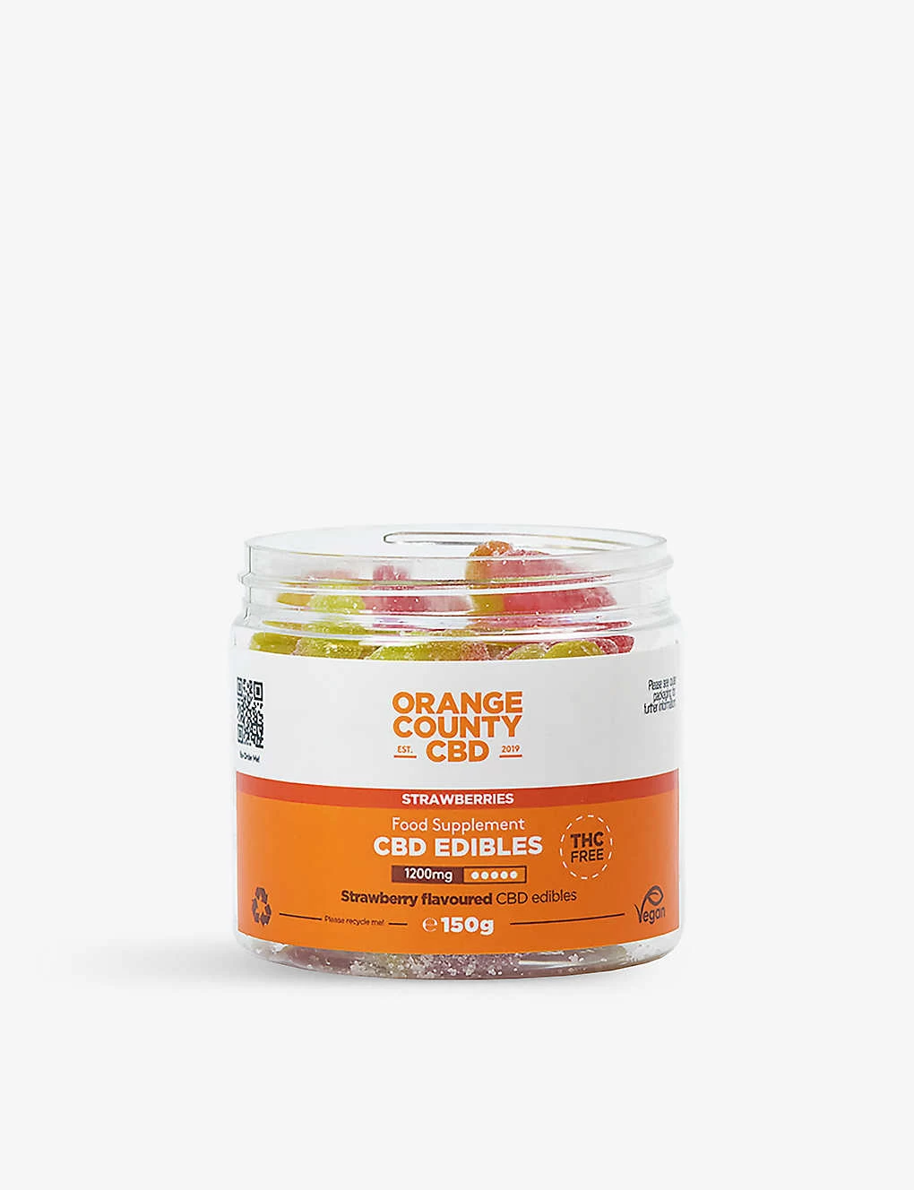 Strawberries 1200mg CBD Gummies 150g 4 Strawberries 1200mg CBD Gummies 150g - Image 2