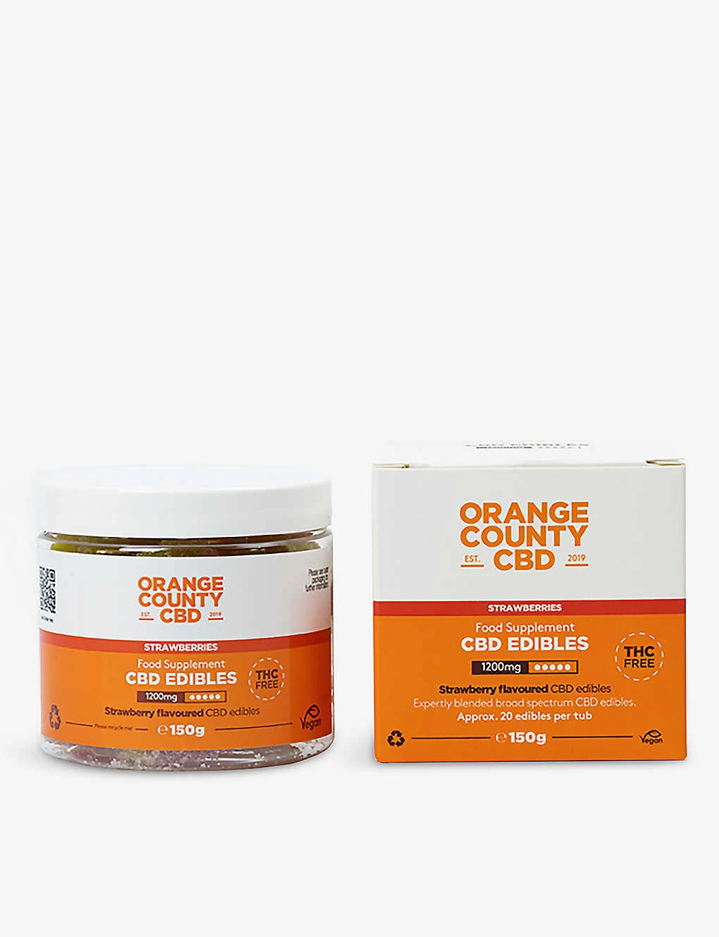 Strawberries 1200mg CBD Gummies 150g 5 Strawberries 1200mg CBD Gummies 150g - Image 3