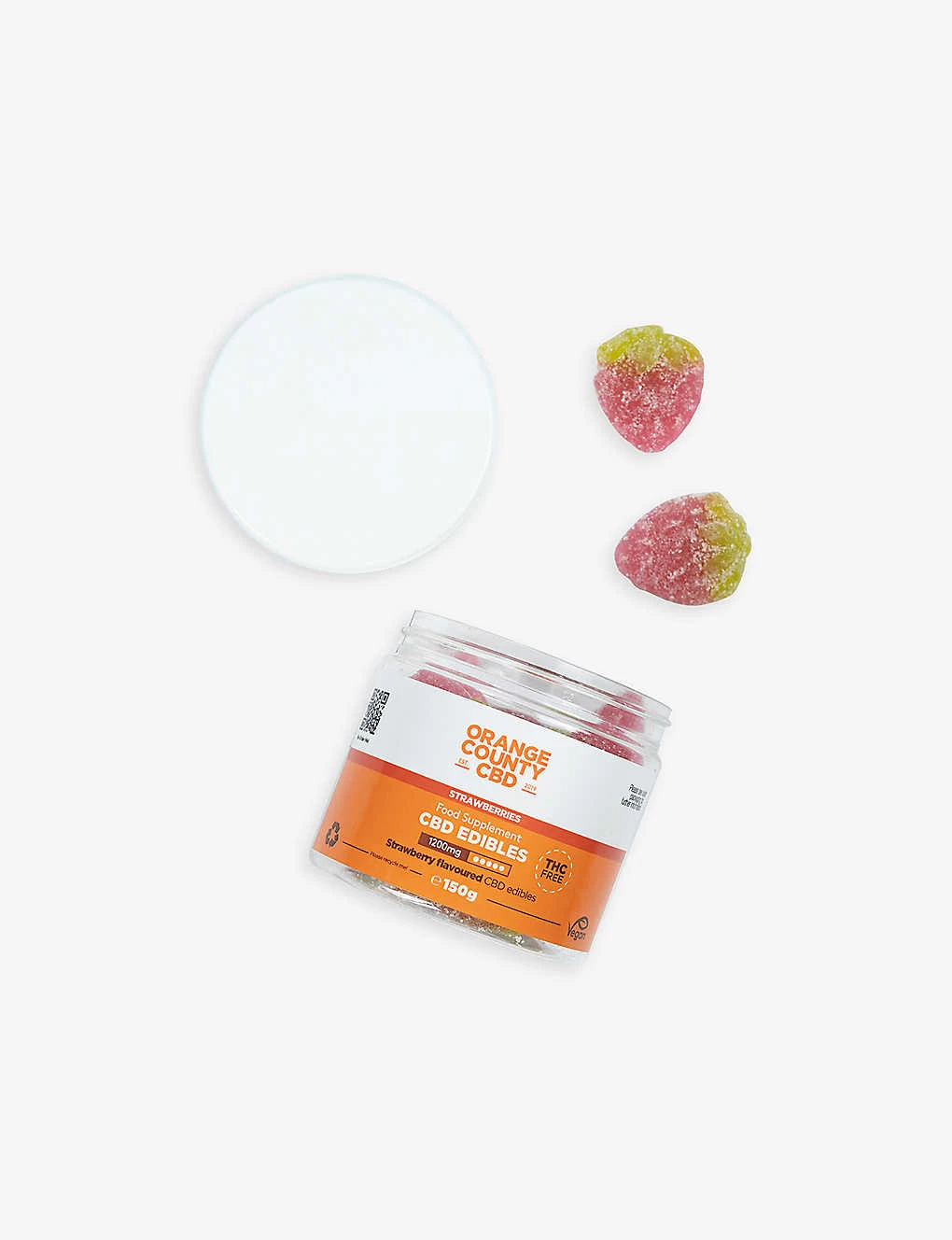 Strawberries 1200mg CBD Gummies 150g 6 Strawberries 1200mg CBD Gummies 150g - Image 4