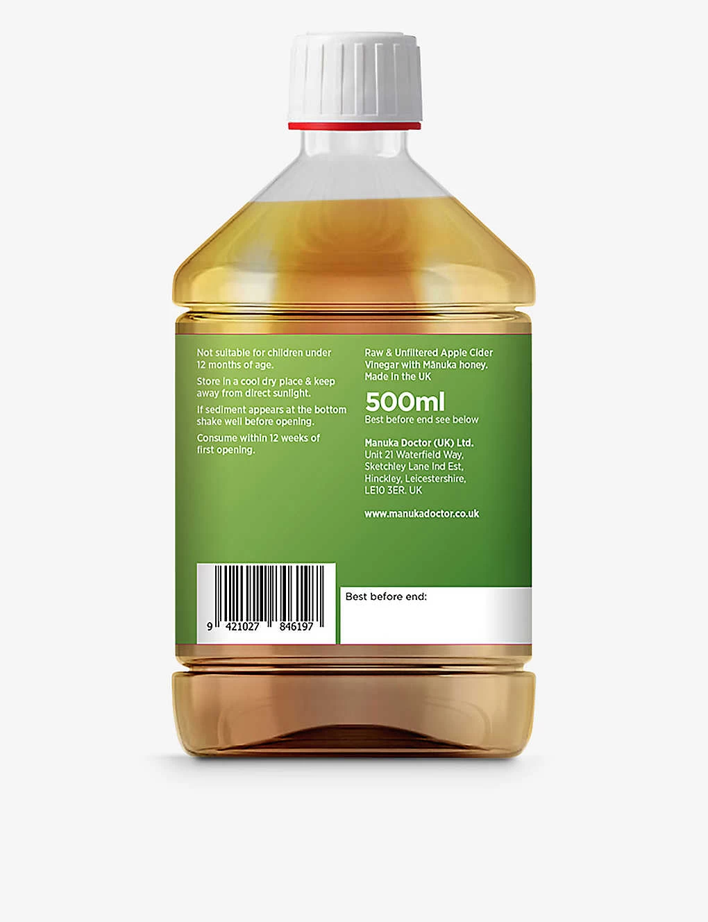 Apple Cider Vinegar With Manuka Honey 500ml 4 Apple Cider Vinegar With Manuka Honey 500ml - Image 2