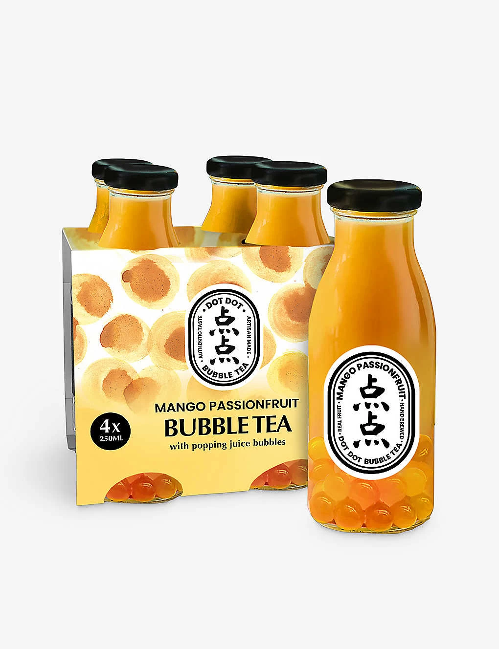 Mango Passionfruit Bubble Tea Four Pack 3 Mango Passionfruit Bubble Tea Four Pack